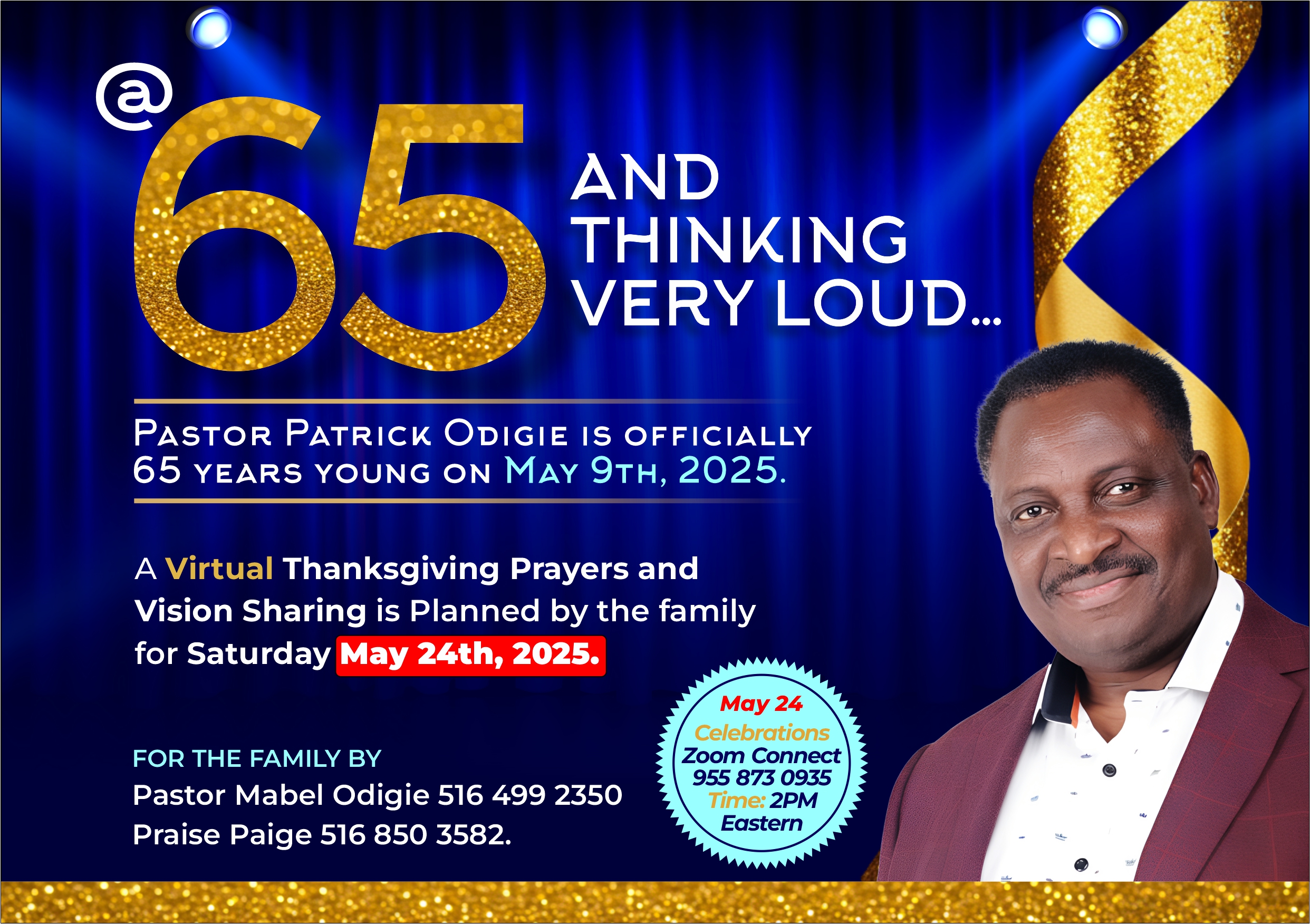 Happy Birthday, Pastor Odigie!