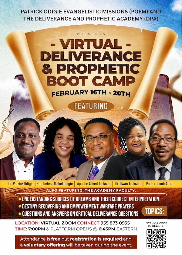 Deliverance and Prophetic Bootcamp