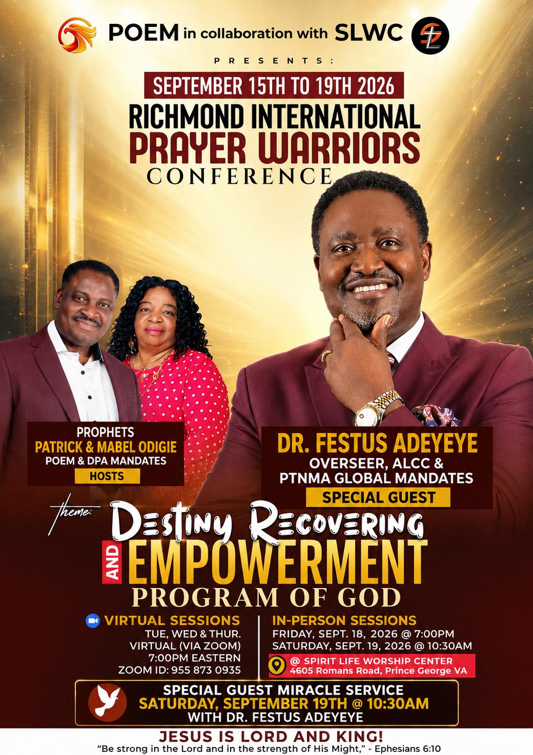 Richmond International Prayer Warriors Conference