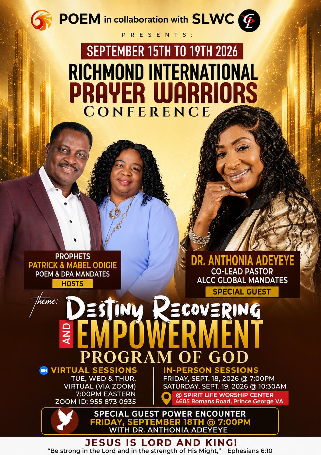 Richmond International Prayer Warriors Conference