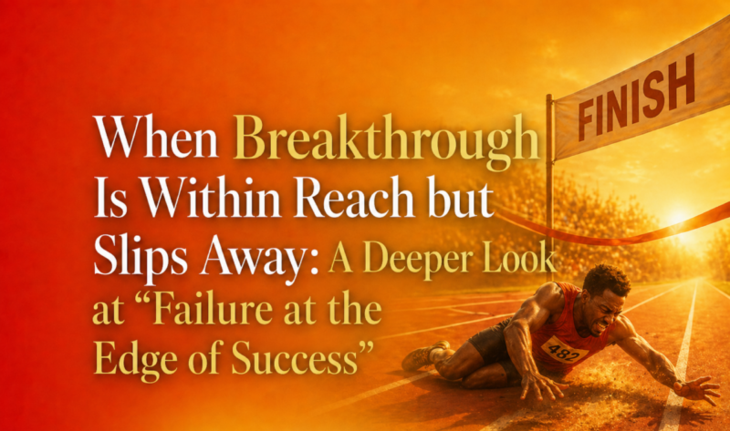 When Breakthrough Is Within Reach but Slips Away: A Deeper Look at “Failure at the Edge of Success”