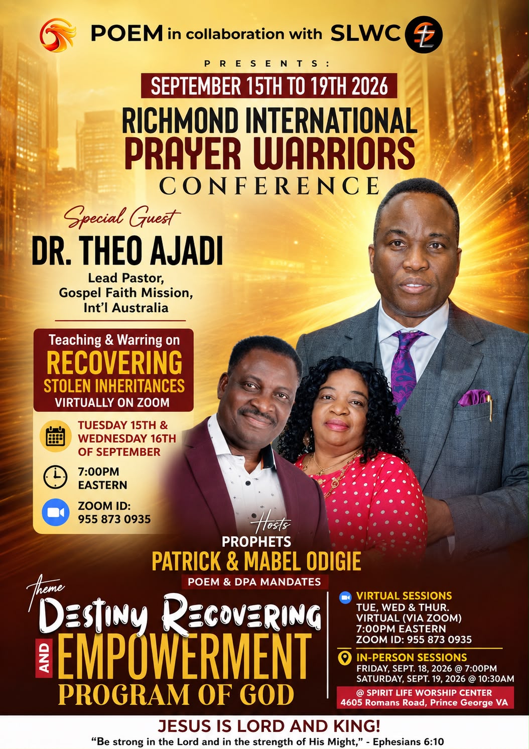 Richmond International Prayer Warriors Conference